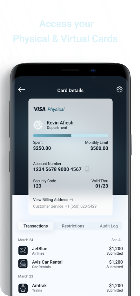 Physical & Virtual Card